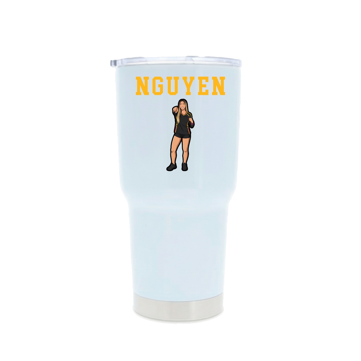 30oz Stainless Steel Tumbler — Shirsey in White