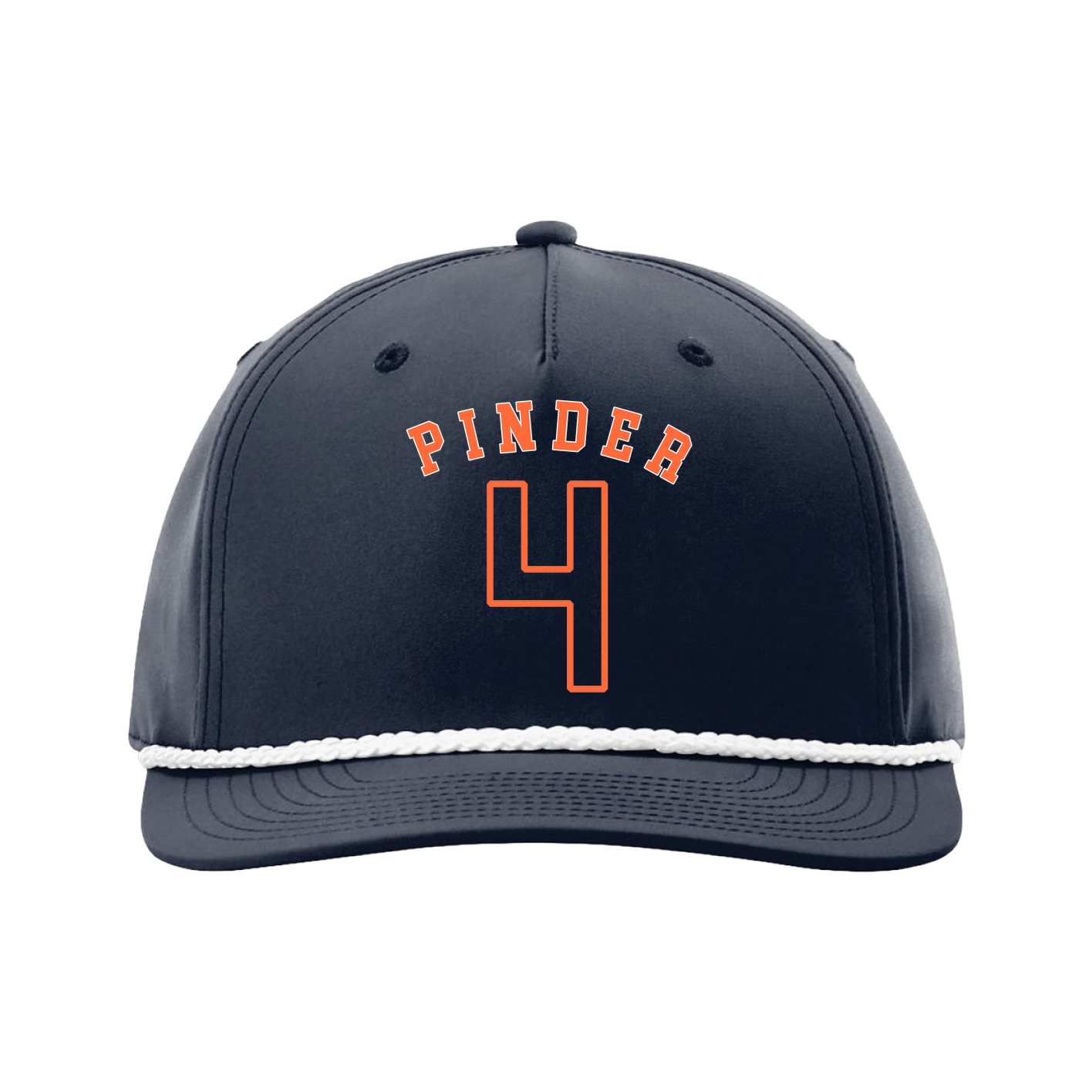 Five-Panel Classic Rope Cap — Shirsey Arch in Navy