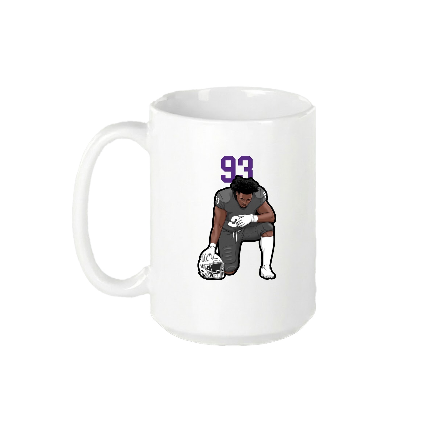 15oz Coffee Mug — Number Top in White