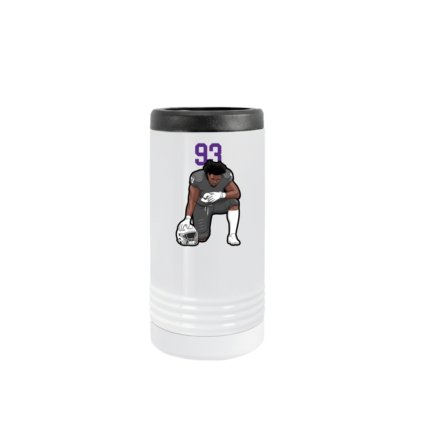 Slim Beverage Holder — Number Top in White
