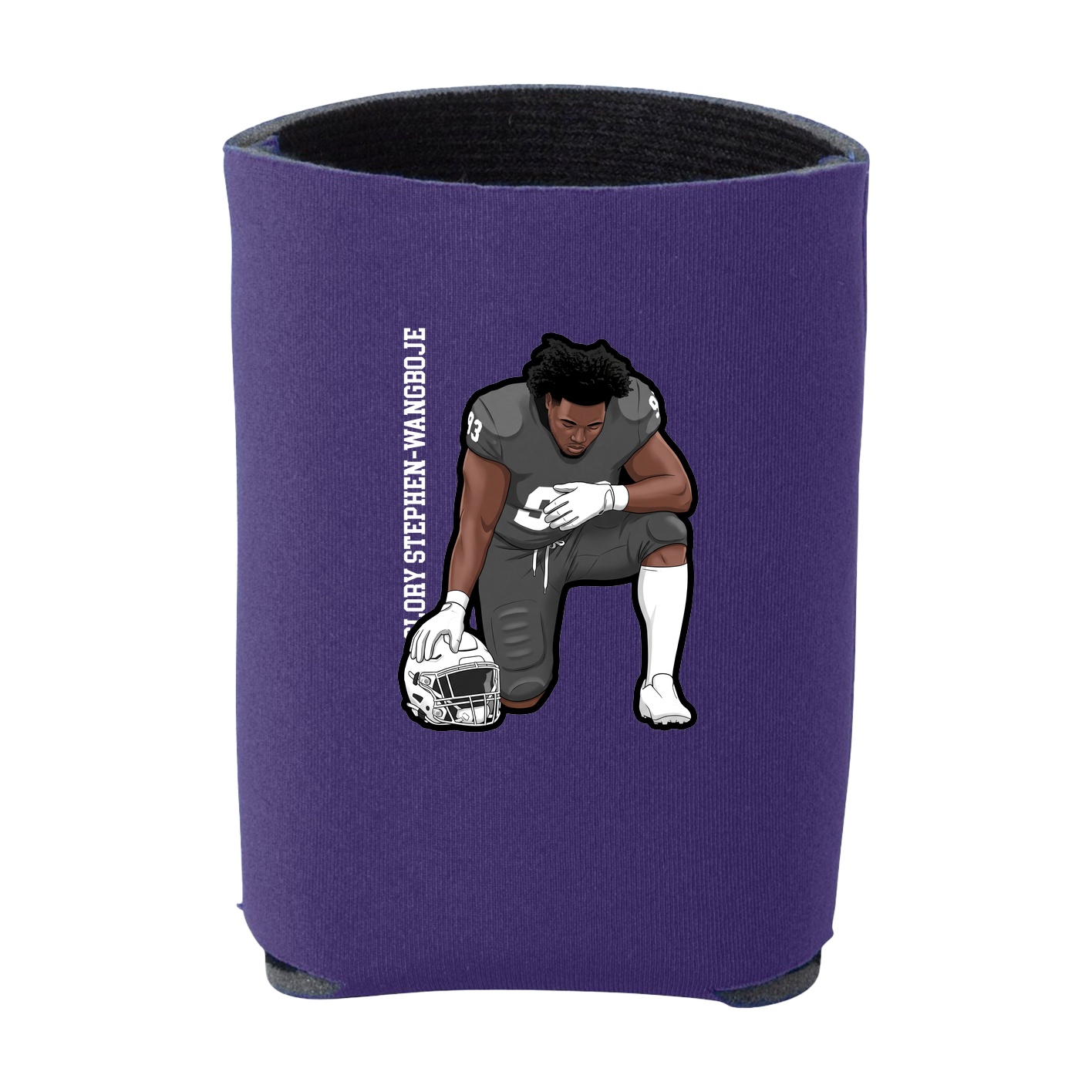Can Holder — Name Vertical in Purple