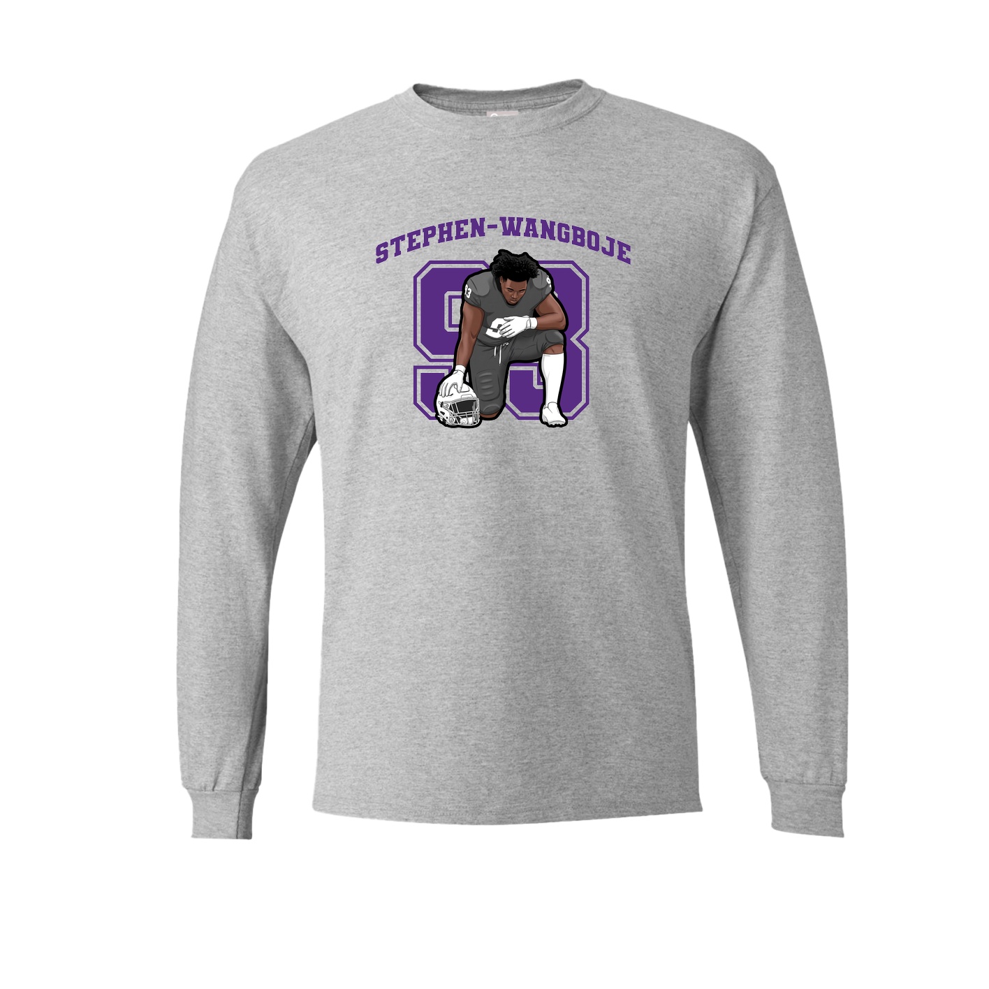 Long Sleeve Tee — Number in Grey