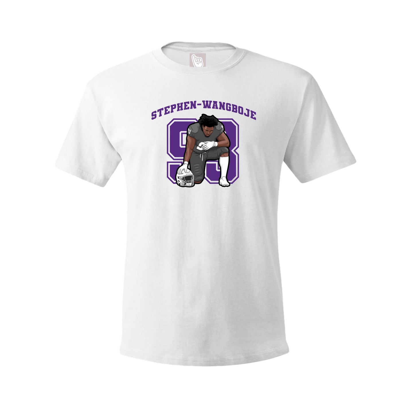 Youth Tee — Number in White