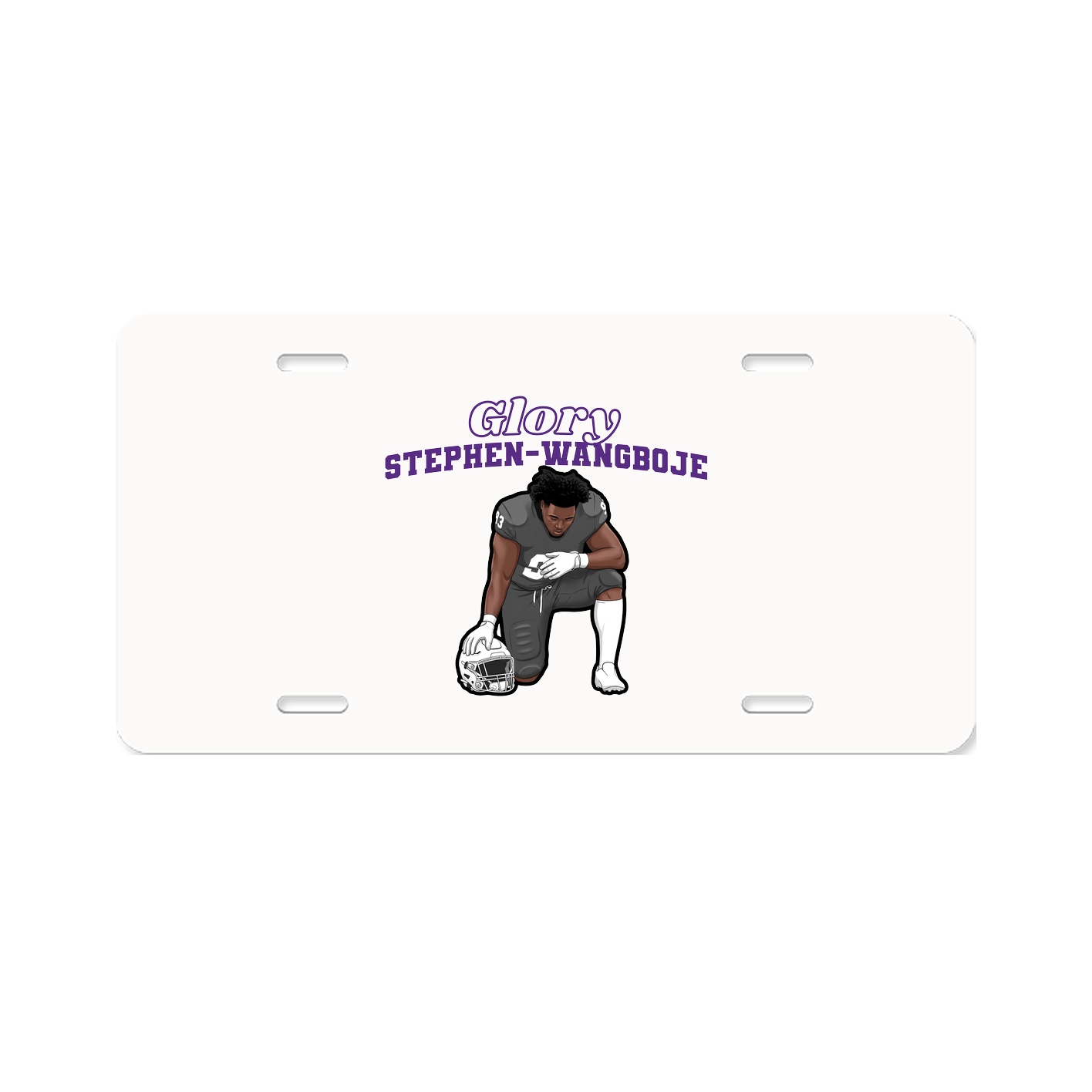 License Plate — Name Arch in Classic
