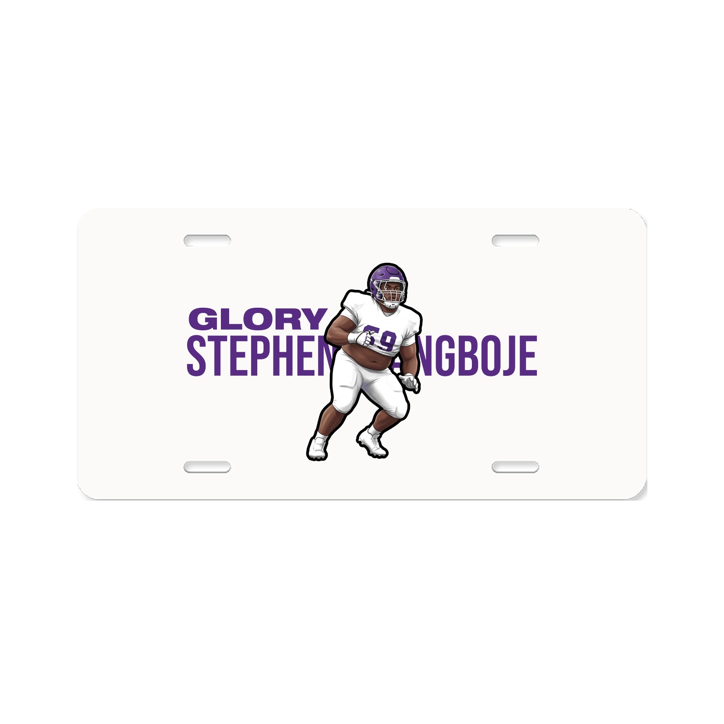 License Plate — Player Name in Classic