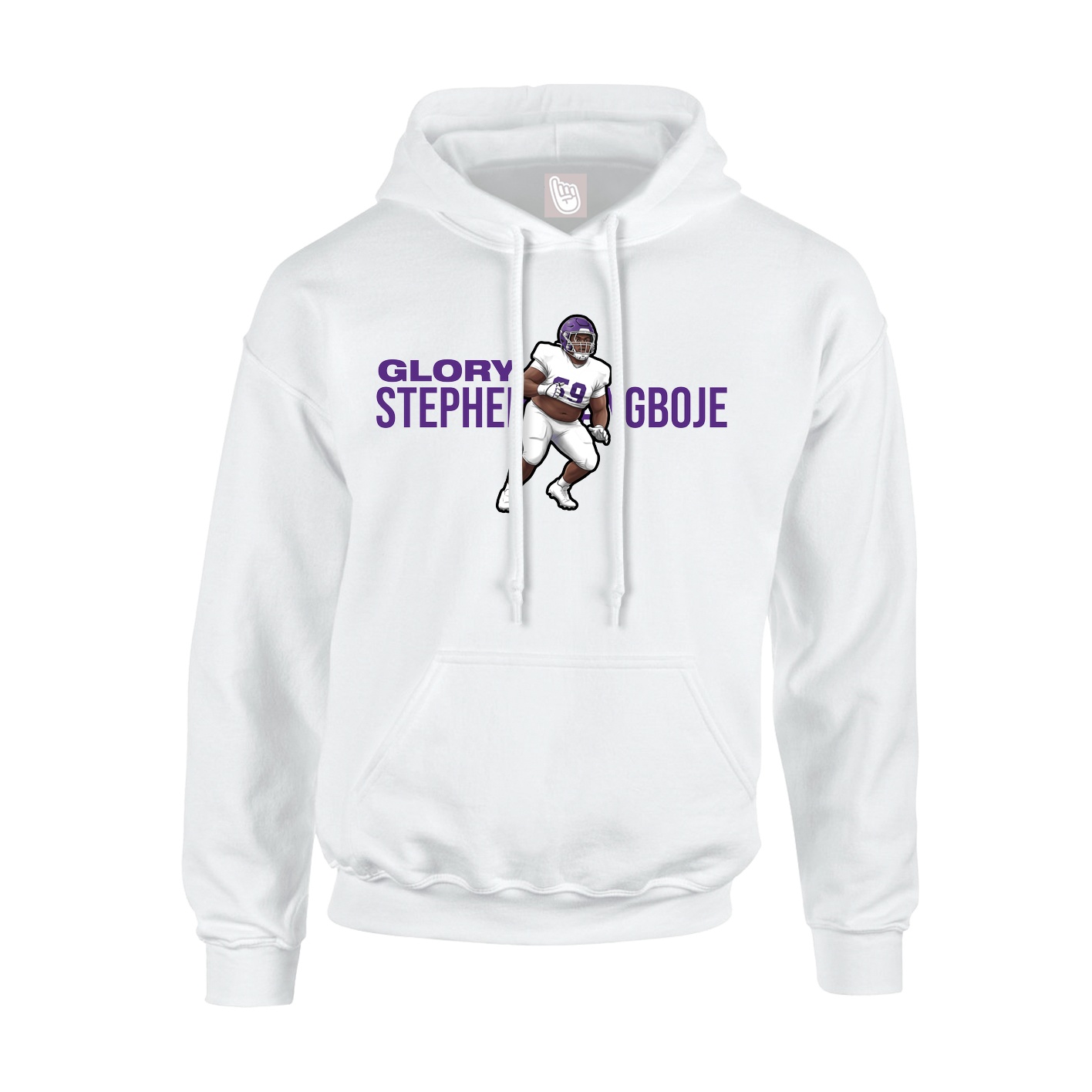 Hoodie — Player Name in White