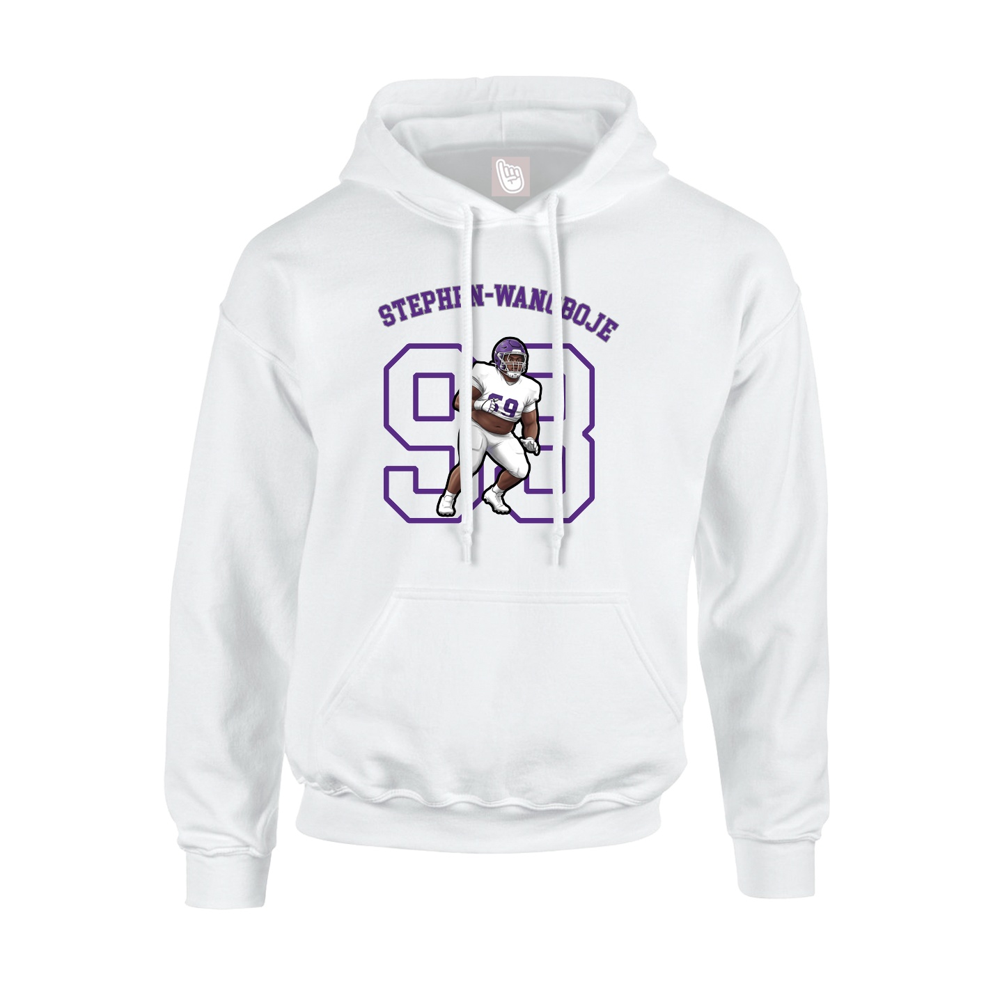 Youth Hoodie — Shirsey Arch in White