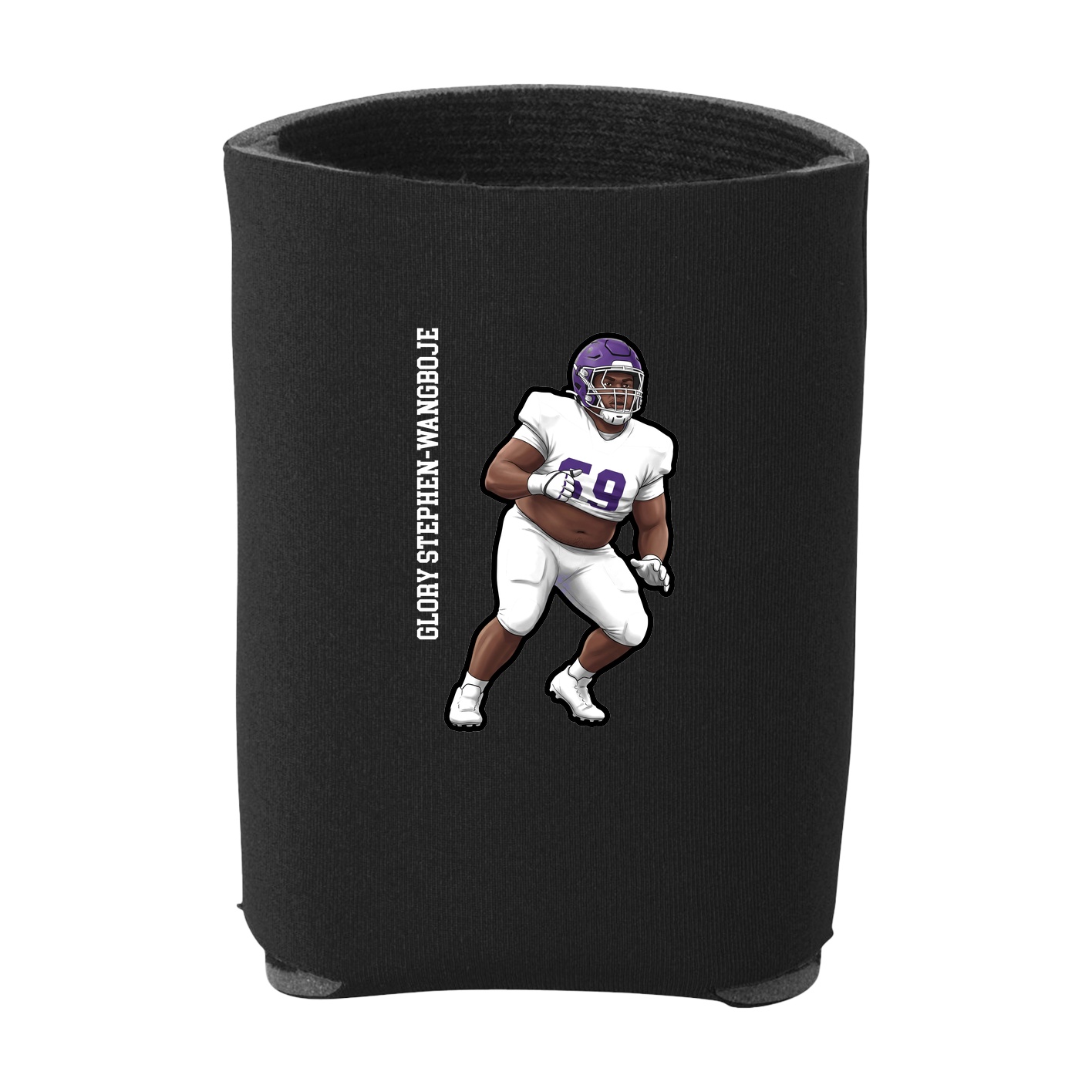 Can Holder — Name Vertical in Black