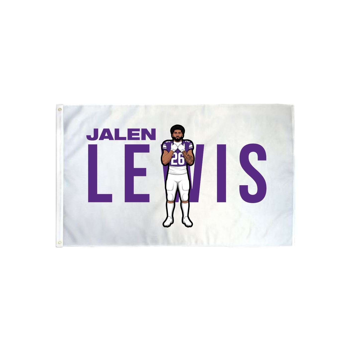 3x5 Flag — Player Name in Classic