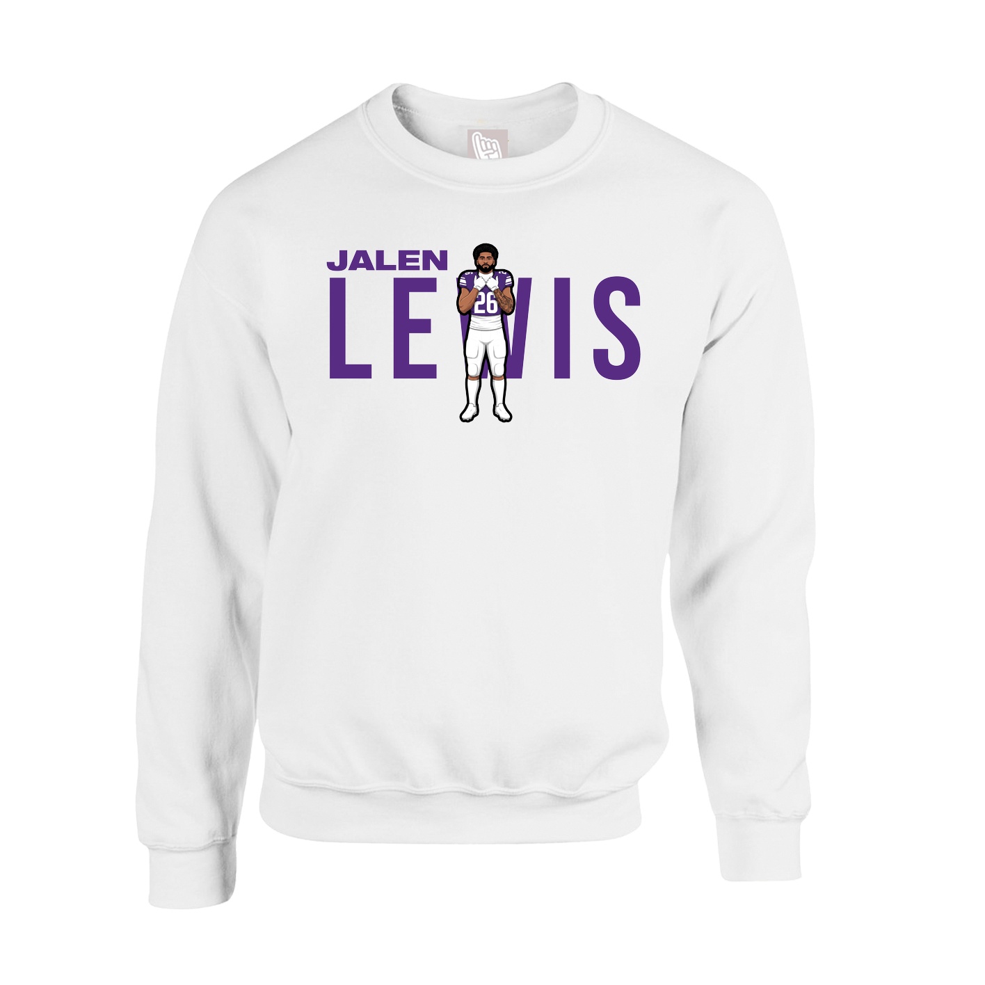 Fleece Crew — Player Name in White
