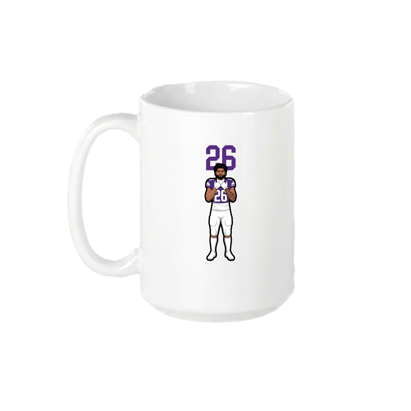 15oz Coffee Mug — Number Top in White