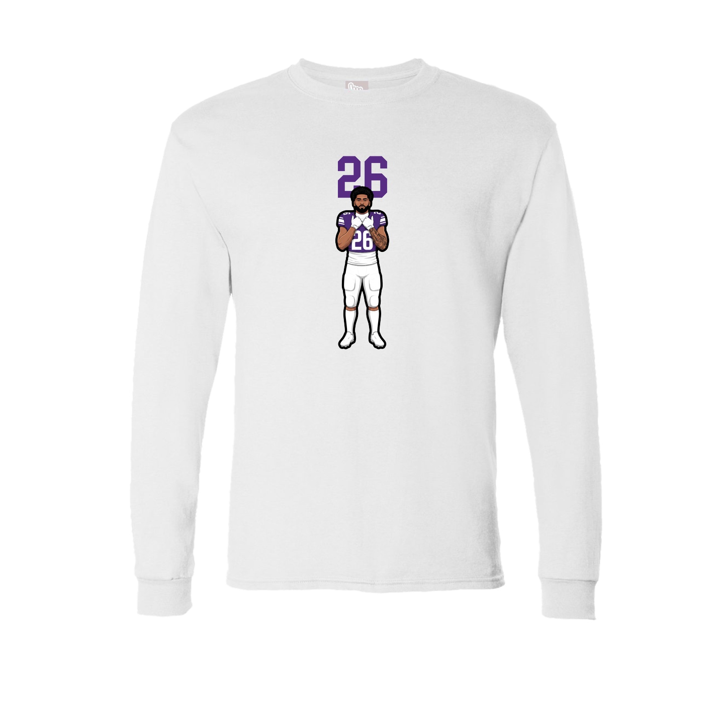 Long Sleeve Tee — Number Top in White