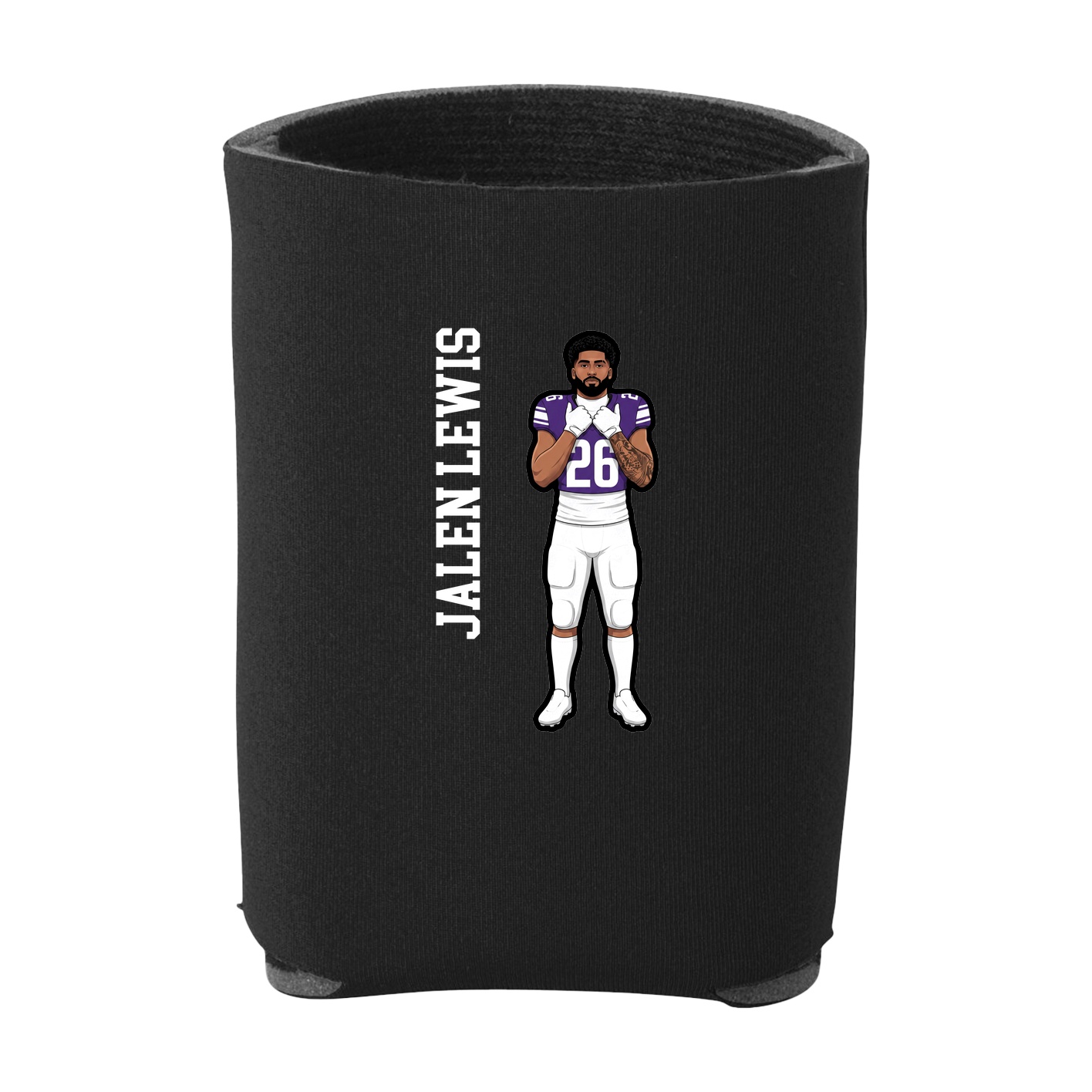 Can Holder — Name Vertical in Black