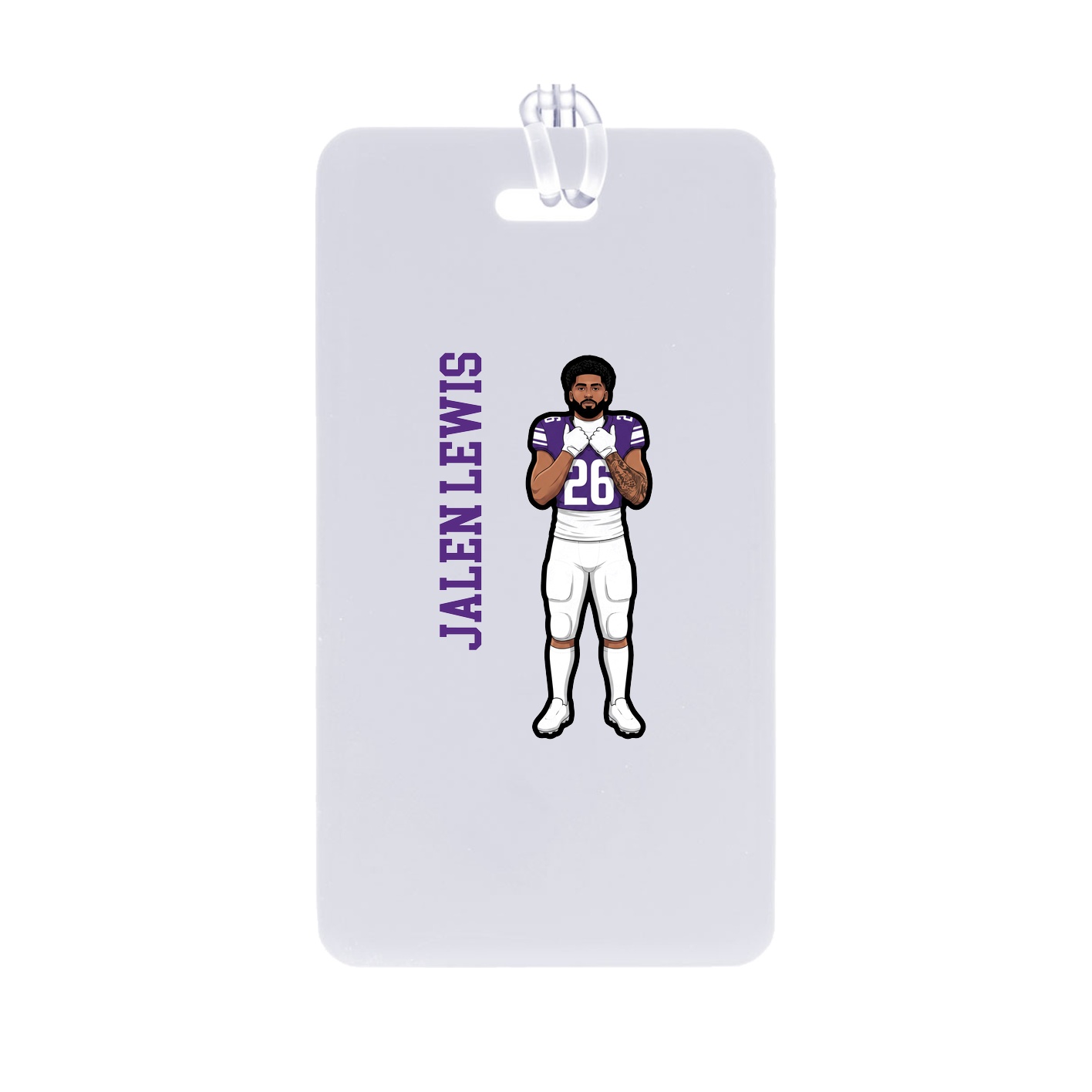 Bag Tag — Name Vertical in Classic