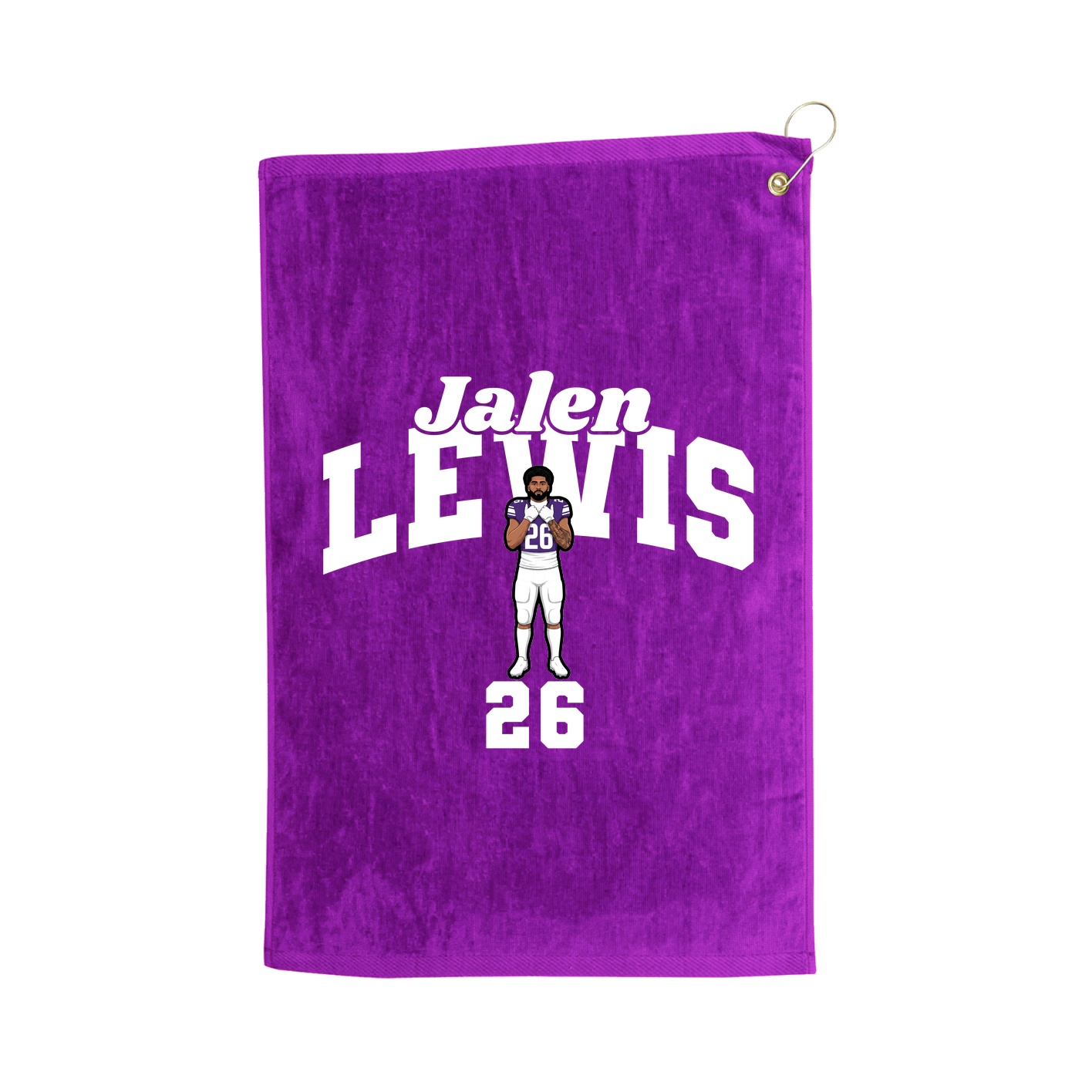 Golf Towel — Signature Arch in Purple