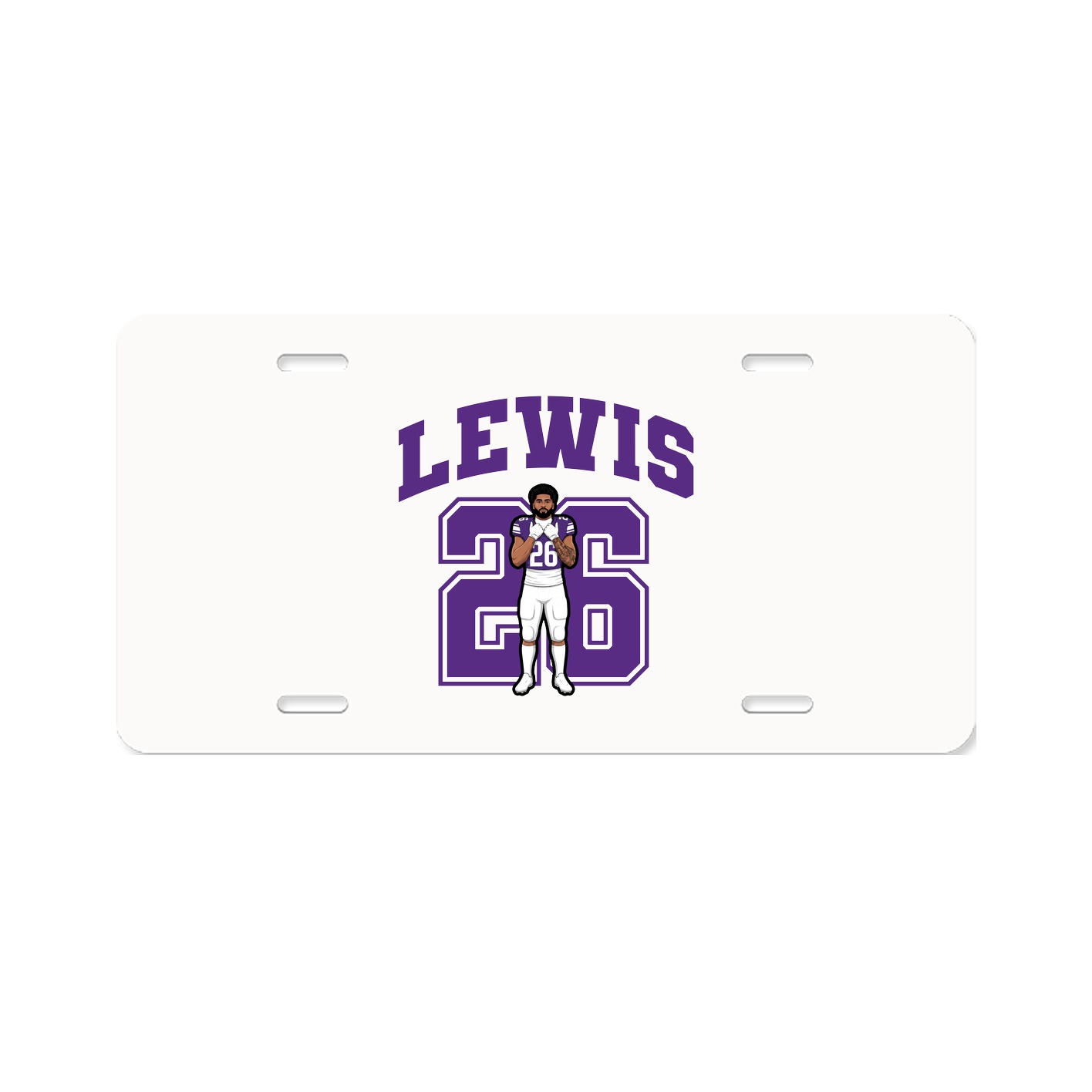 License Plate — Number in Classic