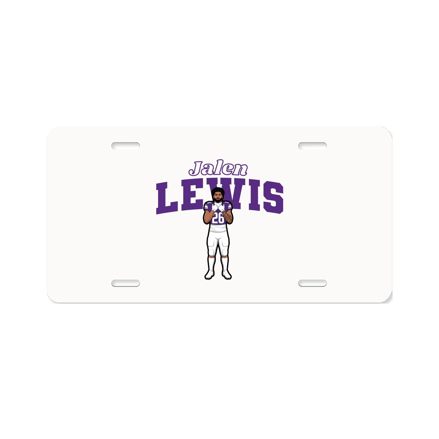 License Plate — Name Arch in Classic