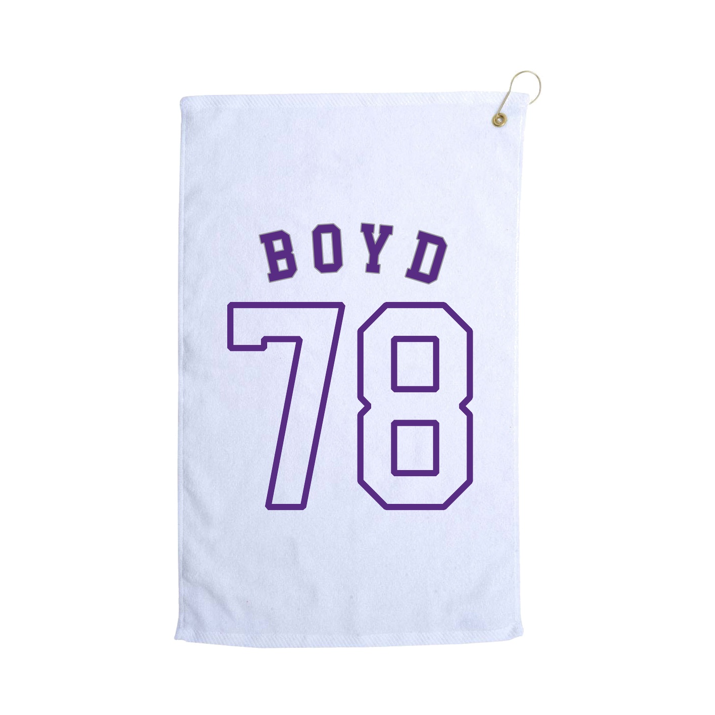 Golf Towel — Shirsey Arch in White