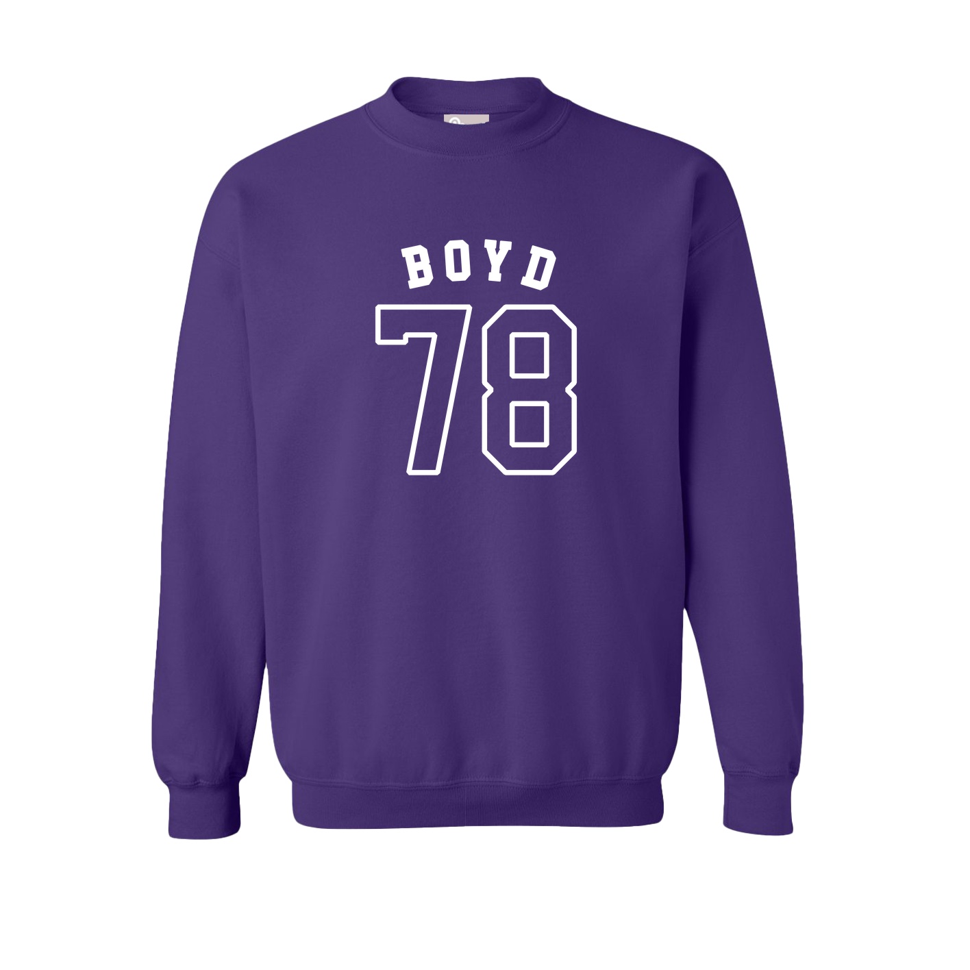 Fleece Crew — Shirsey Arch in Purple
