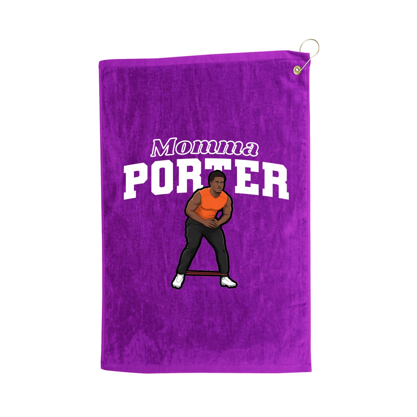Golf Towel — Mothers Day Block in Purple