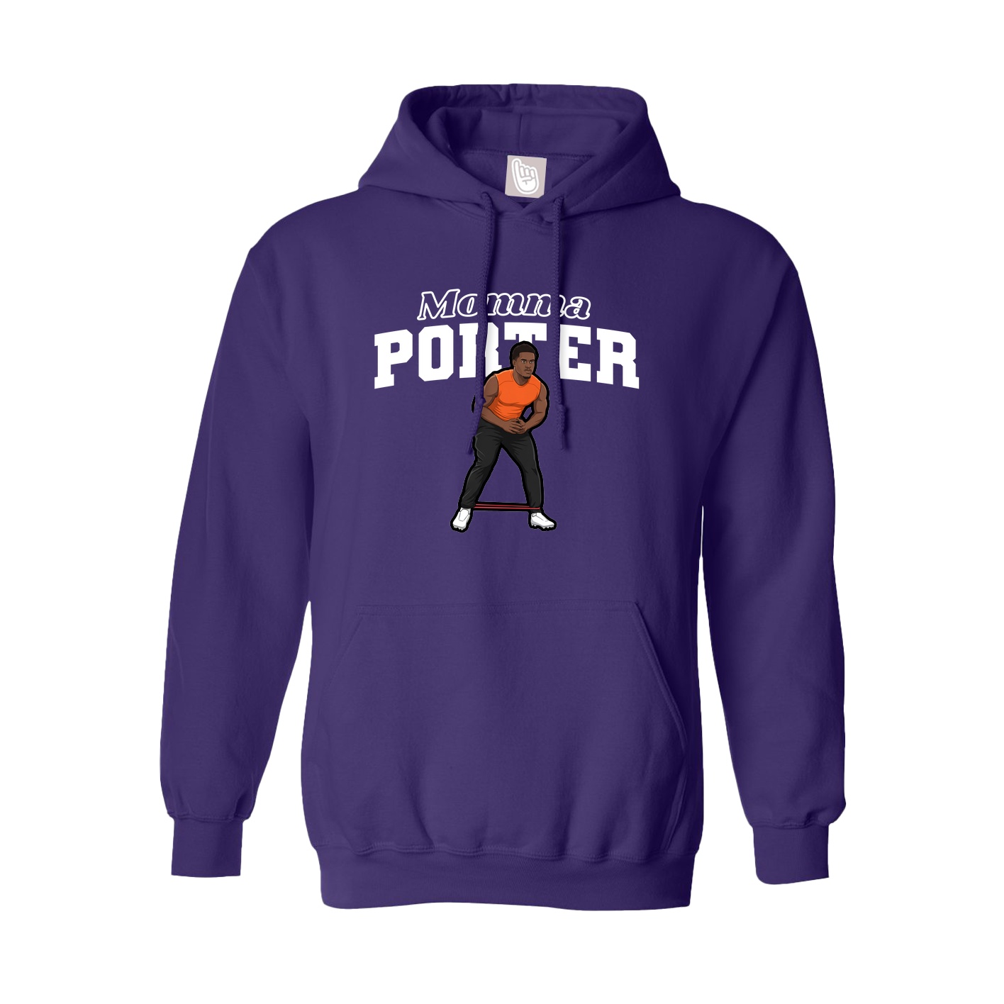 Youth Hoodie — Mothers Day Block in Purple