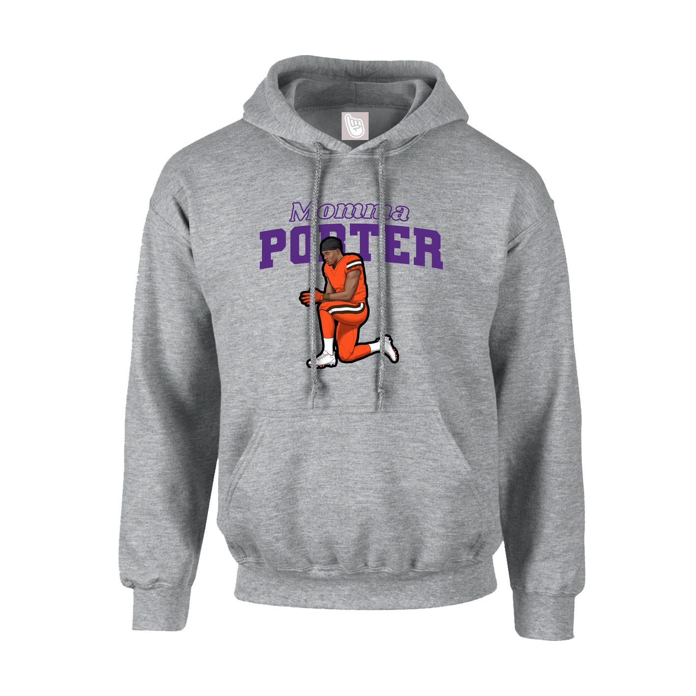 Hoodie — Mothers Day Block in Grey