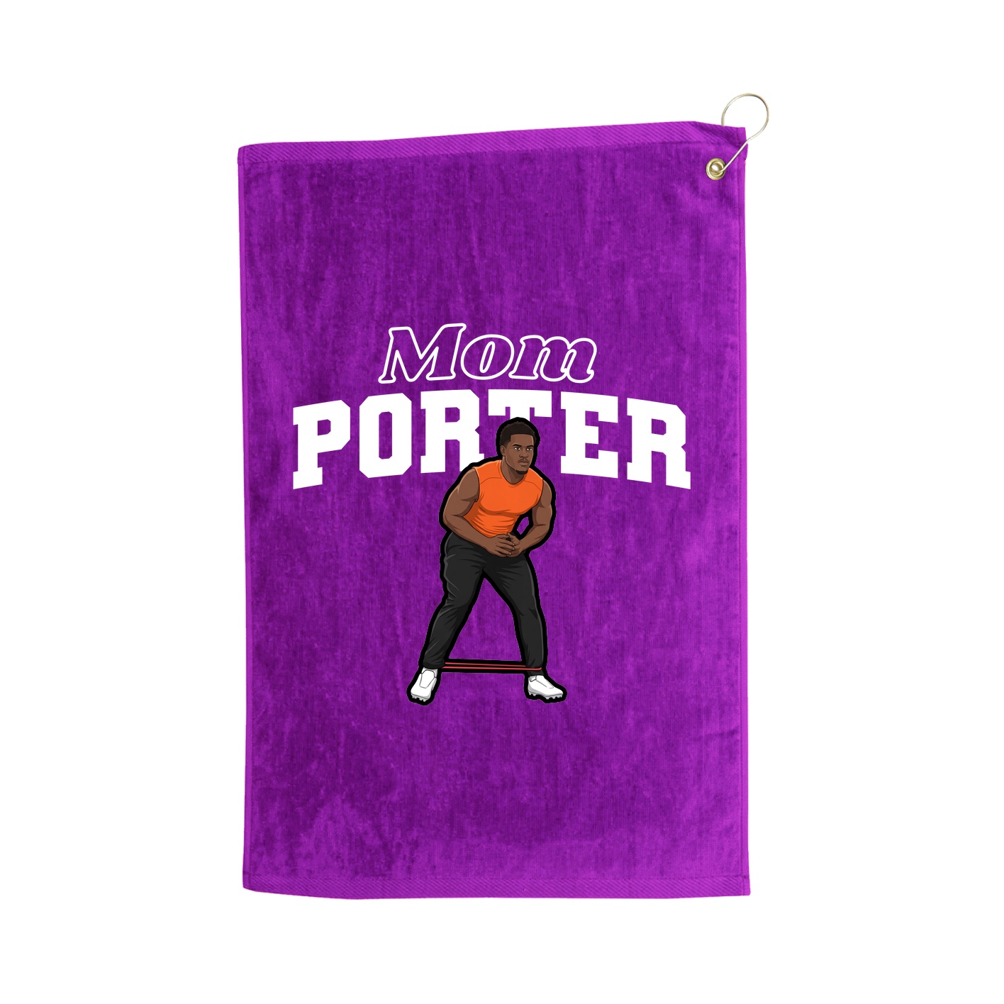 Golf Towel — Mothers Day Block in Purple