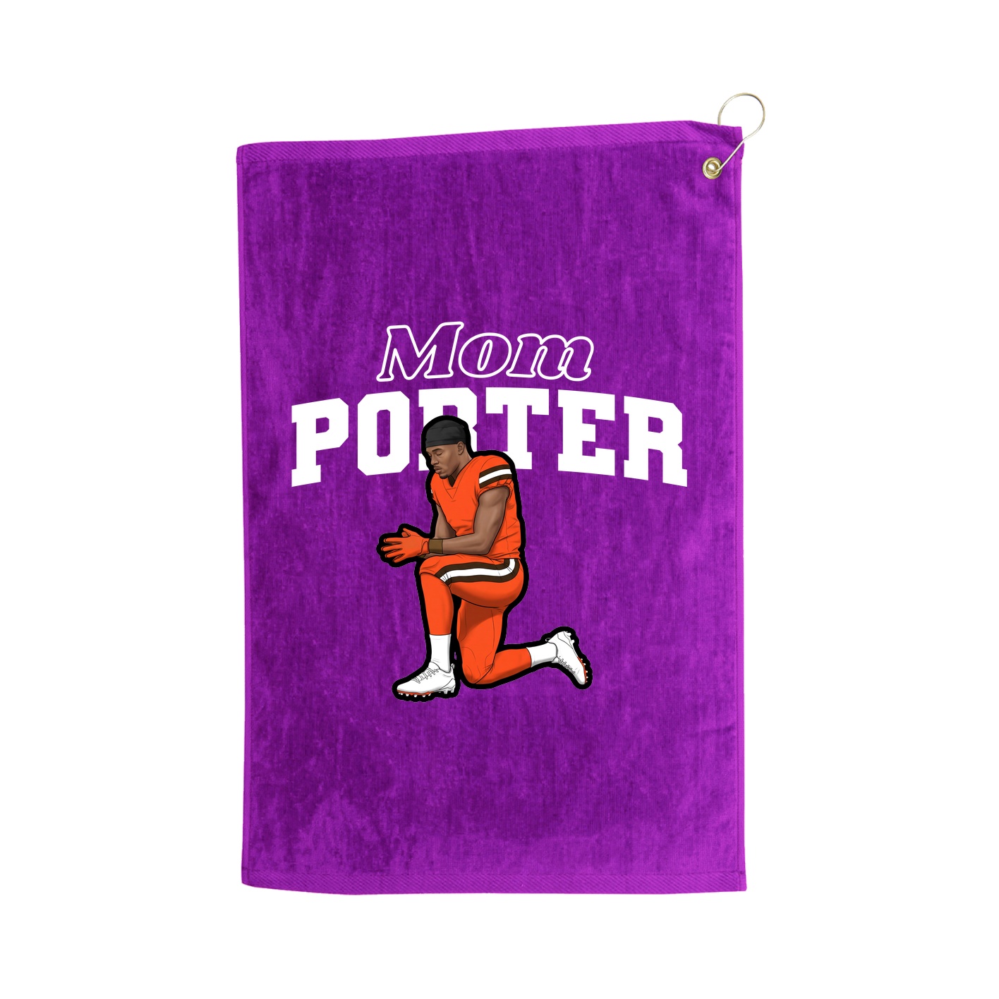 Golf Towel — Mothers Day Block in Purple