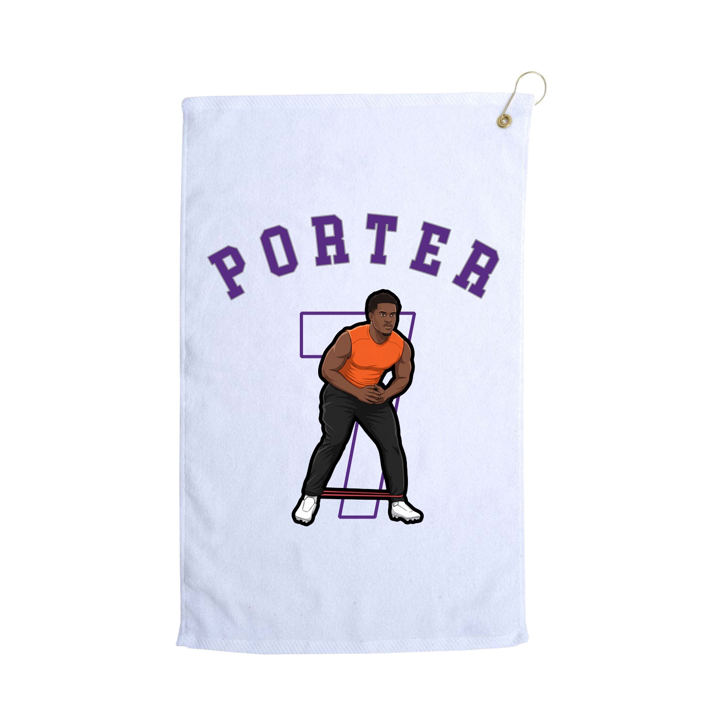 Golf Towel — Shirsey Arch in White