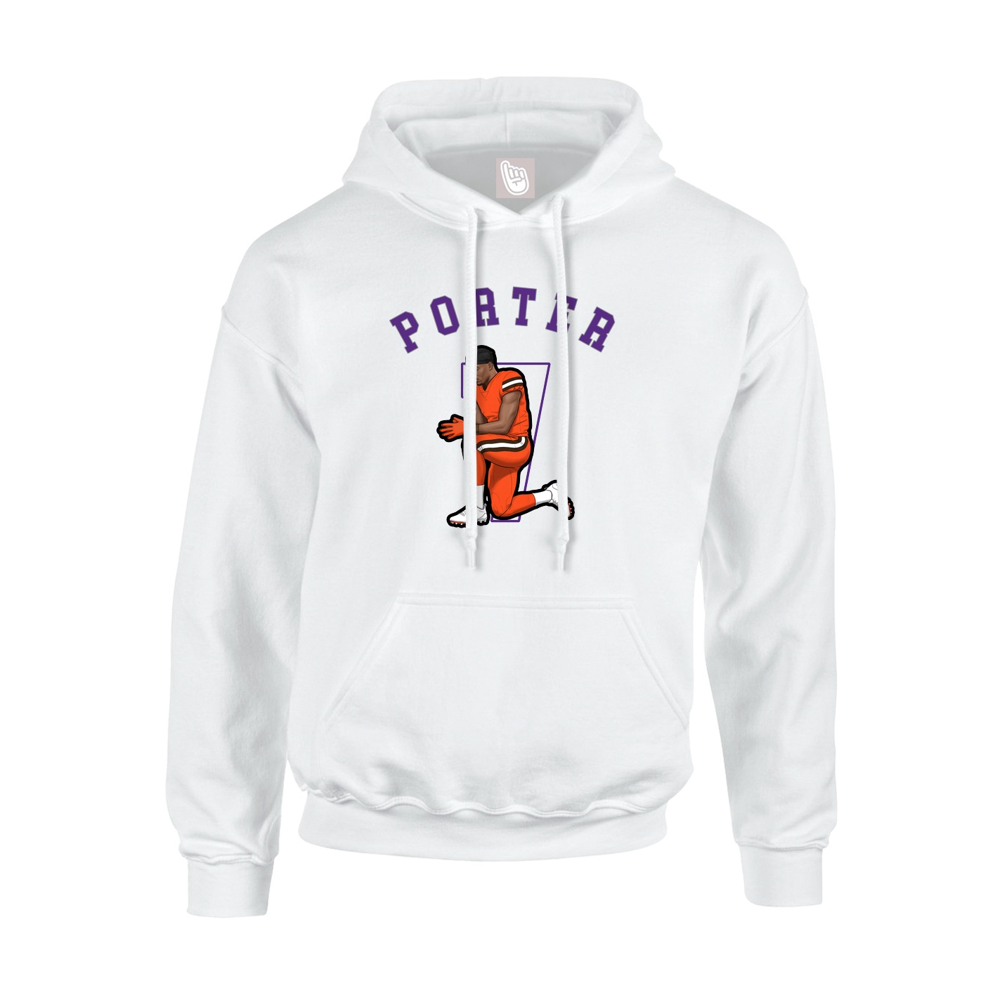 Youth Hoodie — Shirsey Arch in White