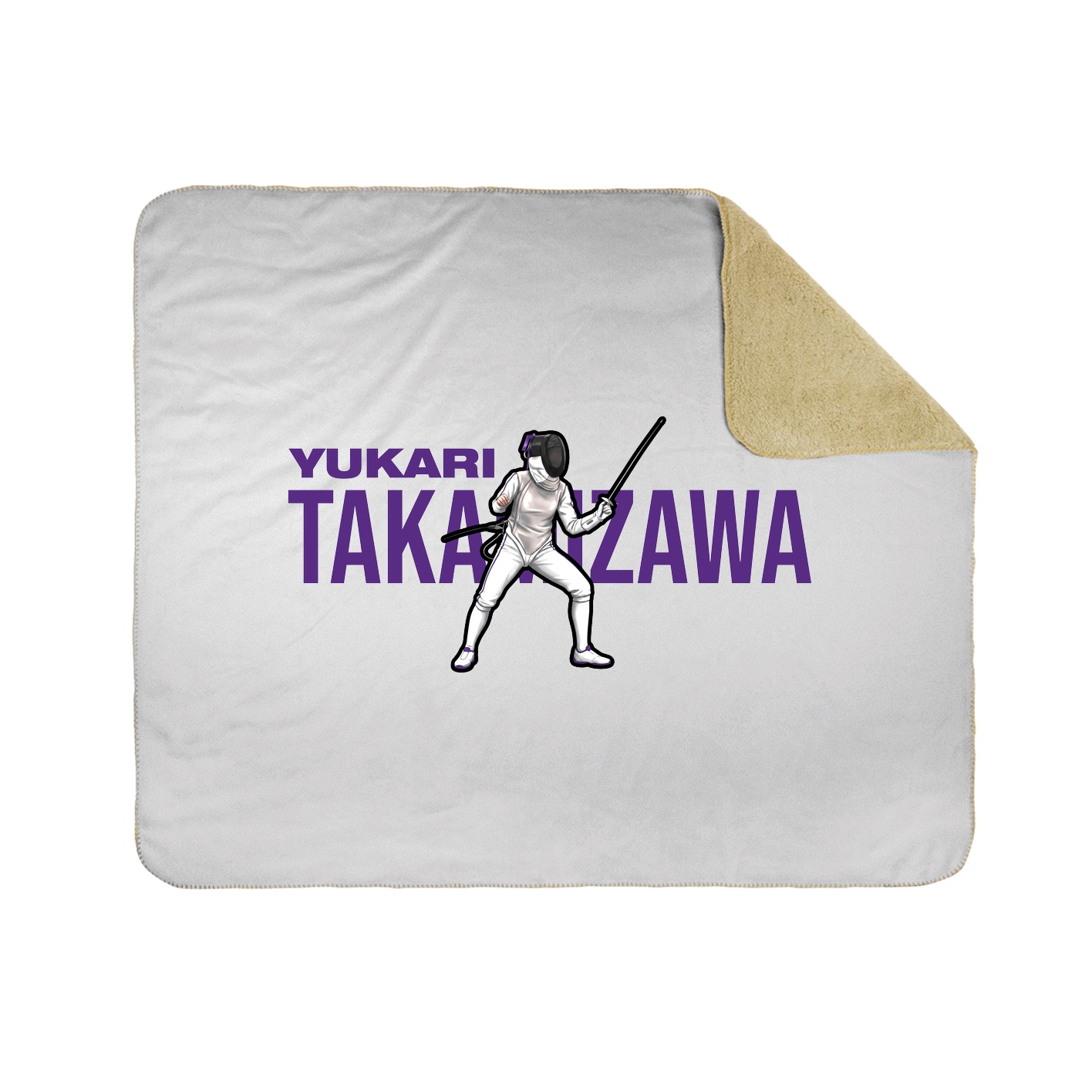 Throw Blanket — Player Name in White