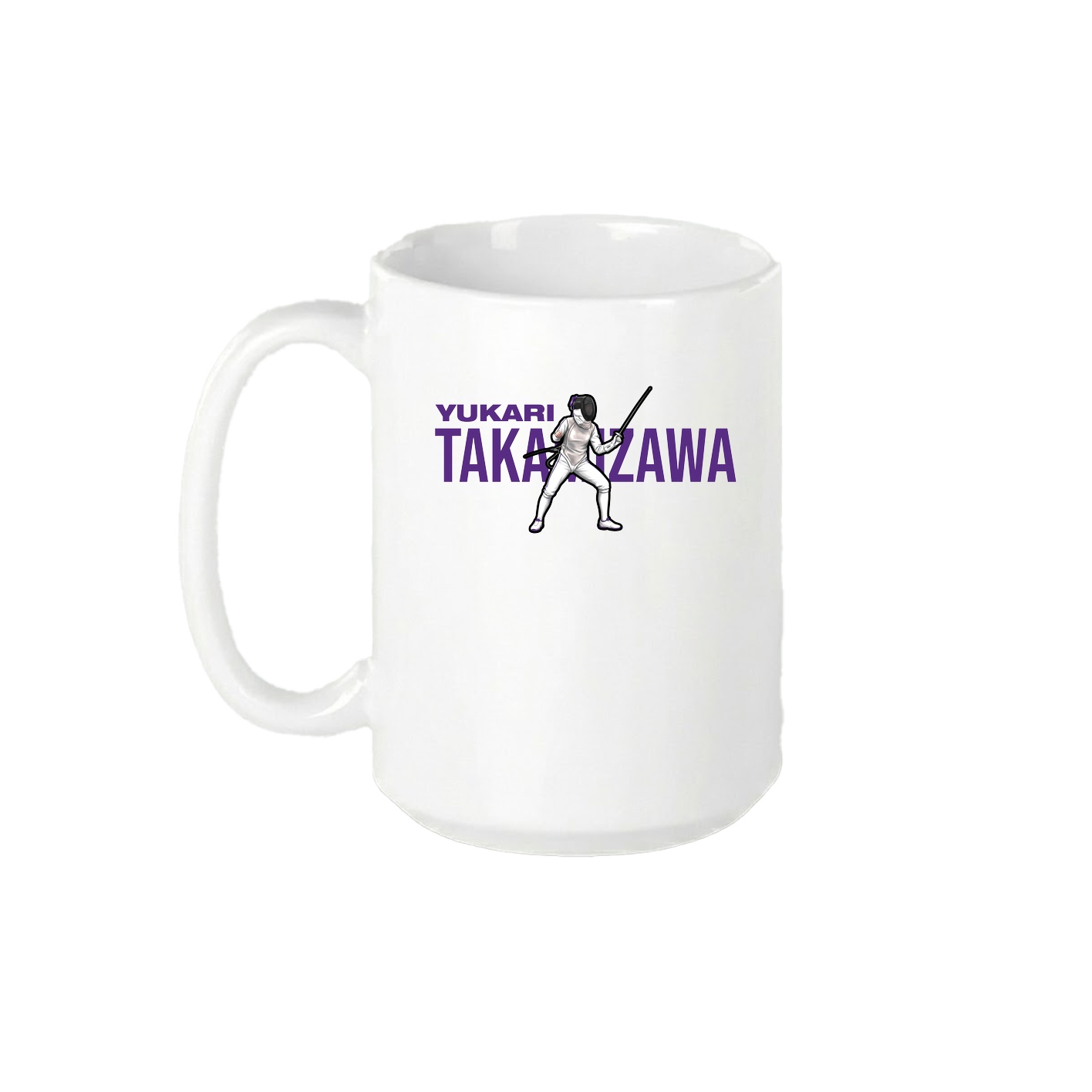15oz Coffee Mug — Player Name in White