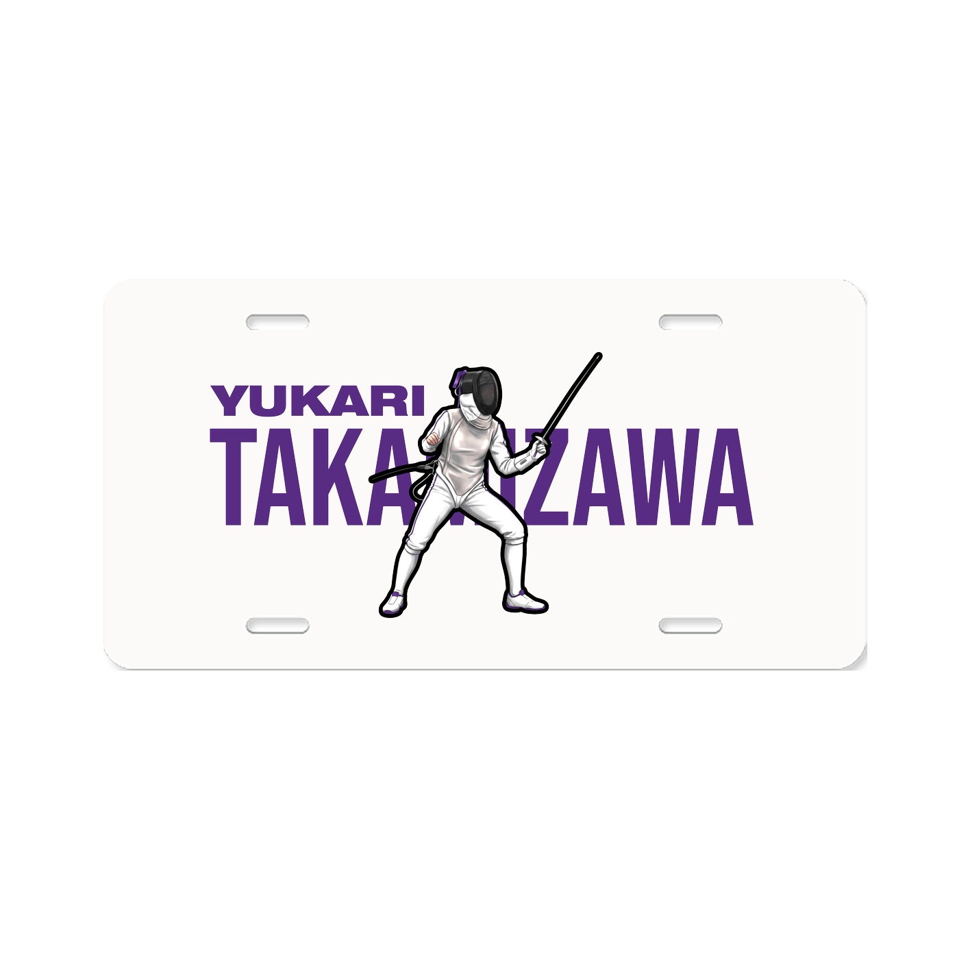 License Plate — Player Name in Classic