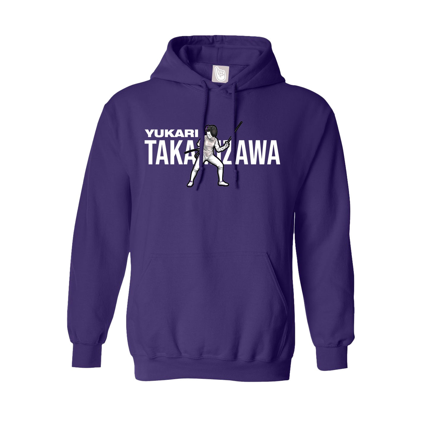Youth Hoodie — Player Name in Purple