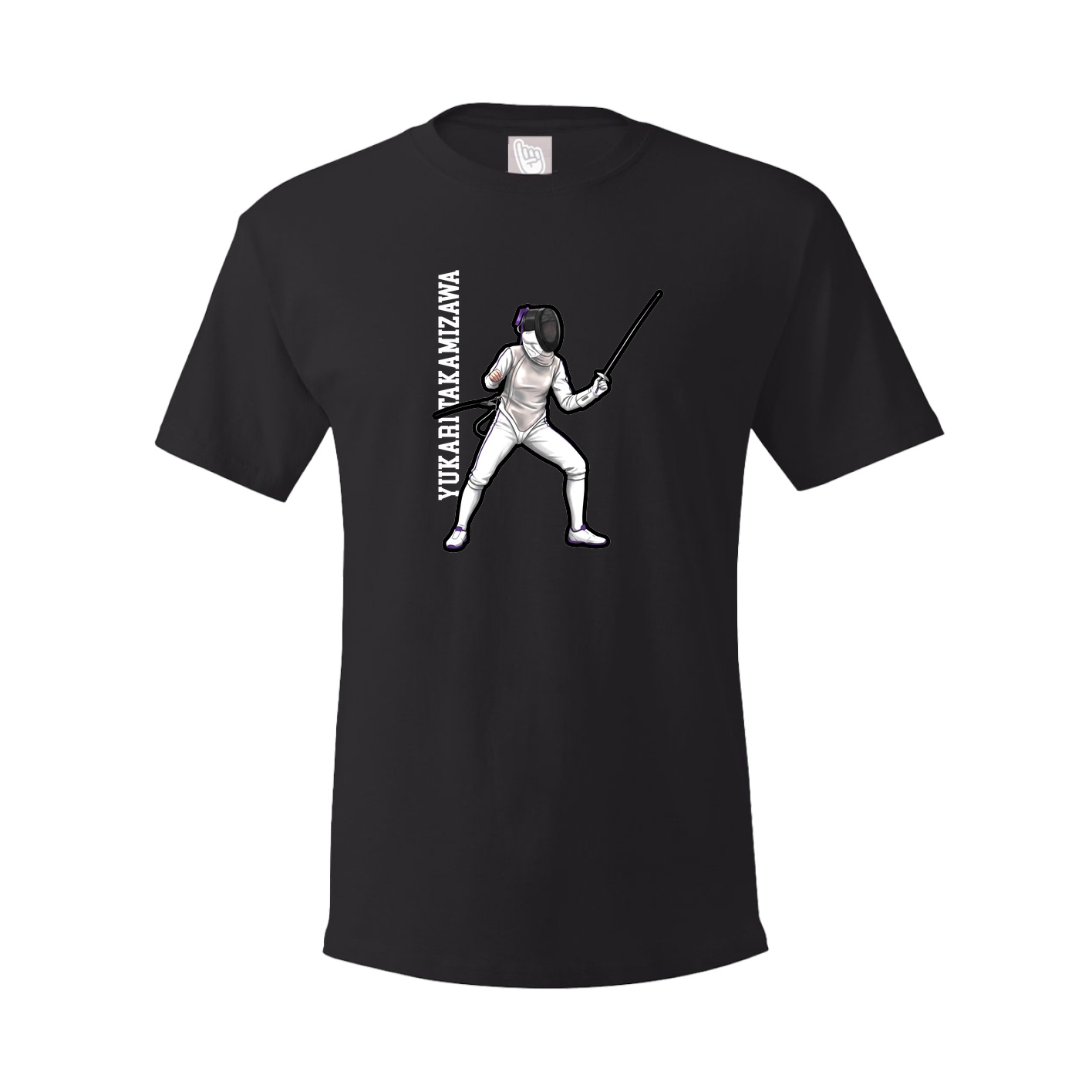 Youth Tee — Name Vertical in Black