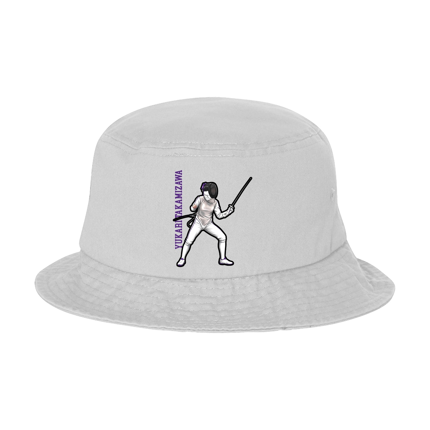 Bucket Cap — Name Vertical in White