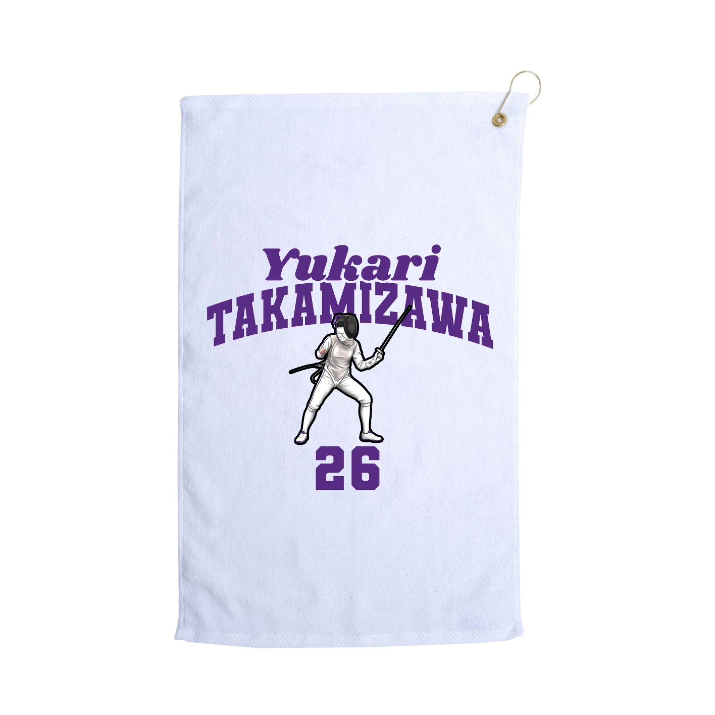 Golf Towel — Signature Arch in White