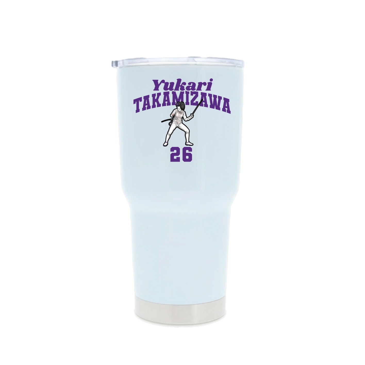 30oz Stainless Steel Tumbler — Signature Arch in White