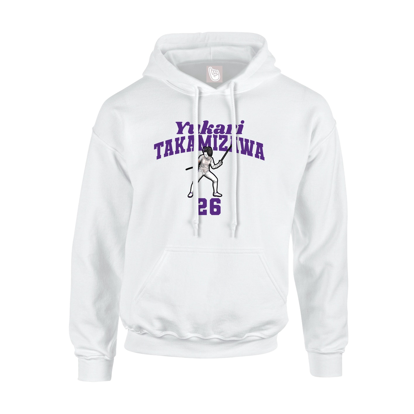 Youth Hoodie — Signature Arch in White
