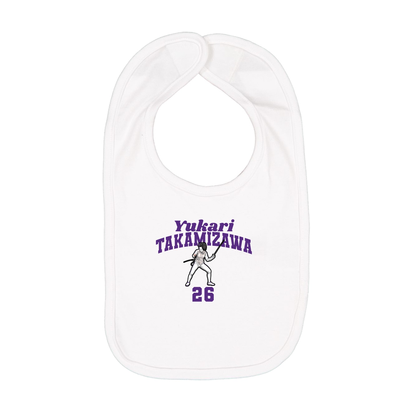 Infant Bib — Signature Arch in White