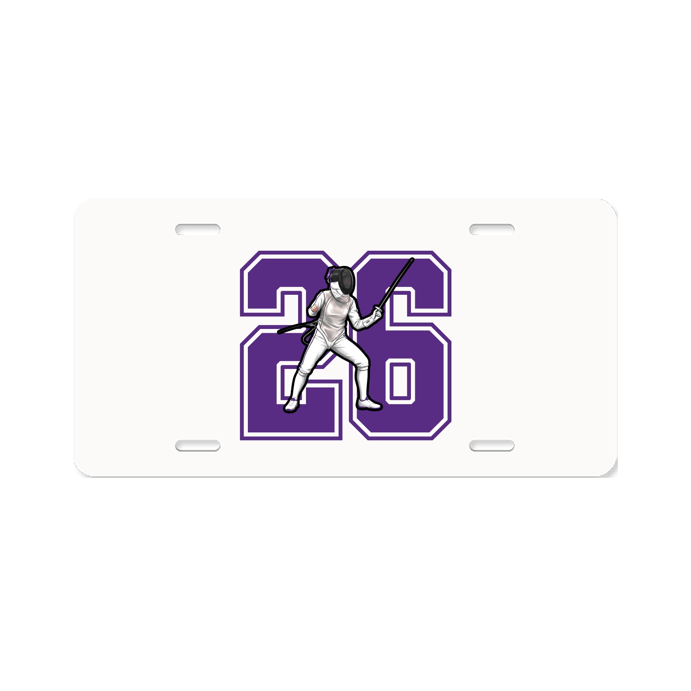 License Plate — Number in Classic