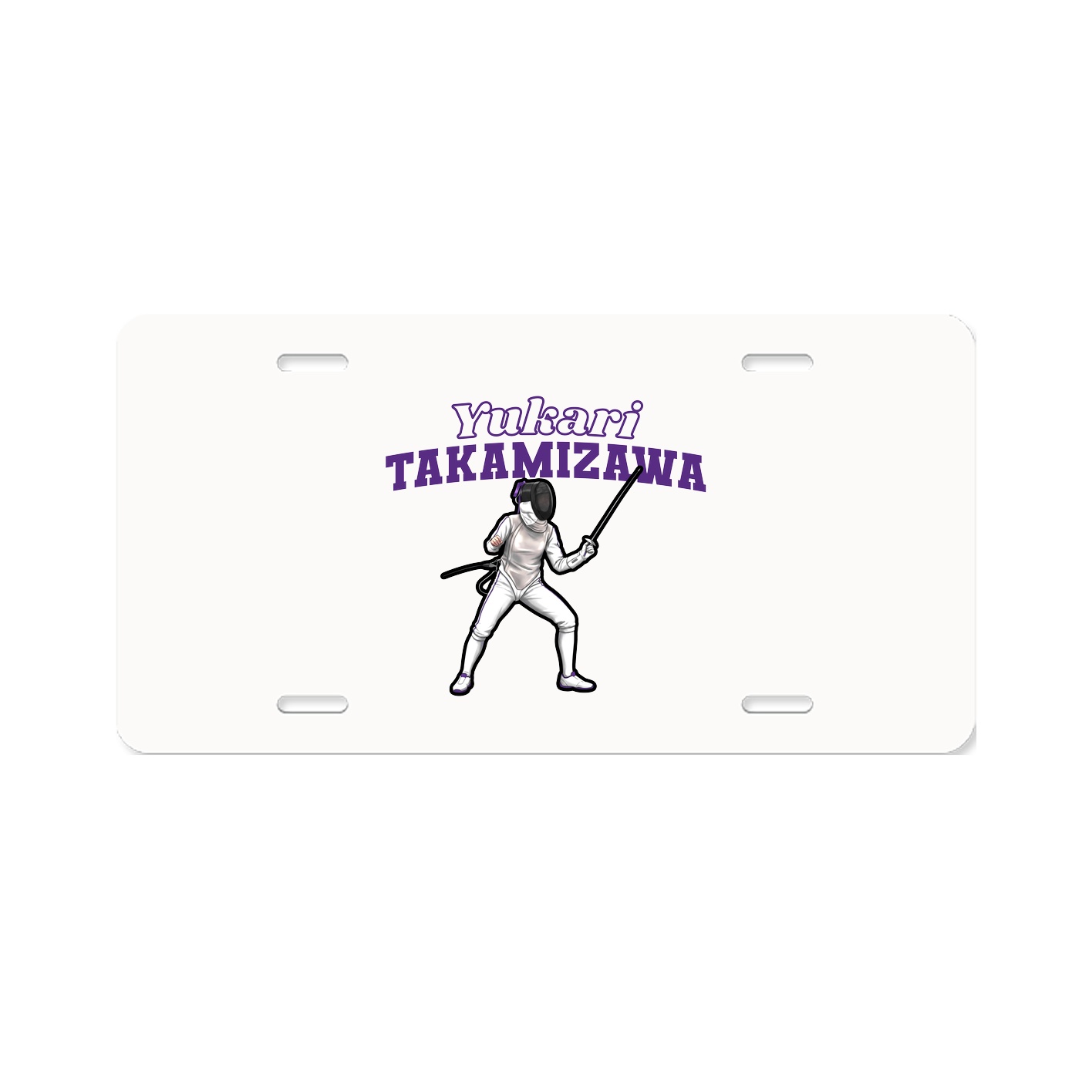 License Plate — Name Arch in Classic