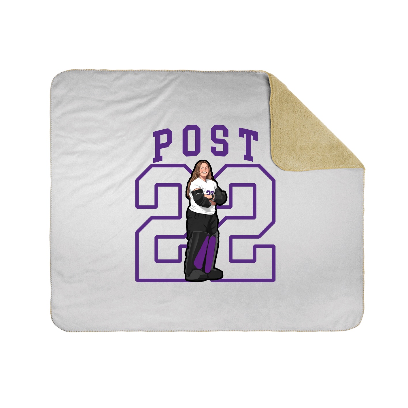 Throw Blanket — Shirsey in White