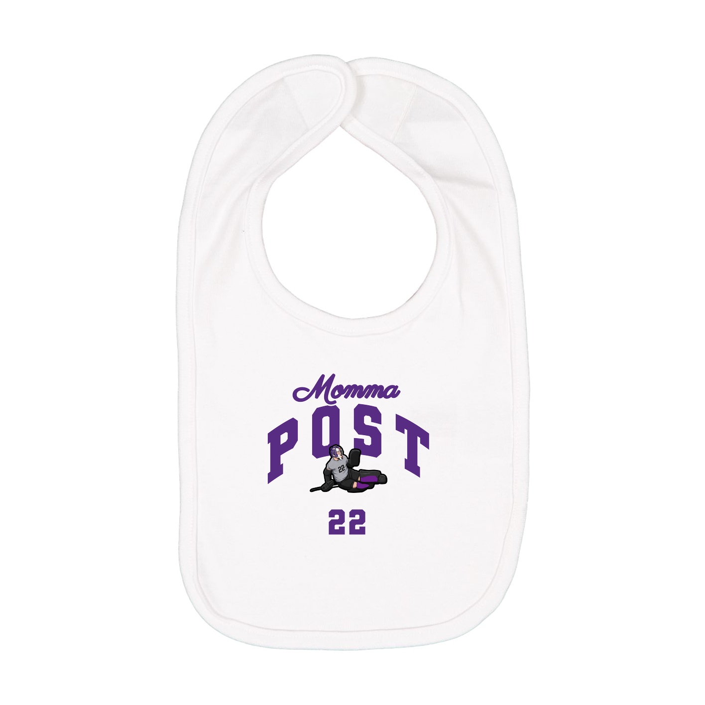 Infant Bib — Mothers Day Arch in White