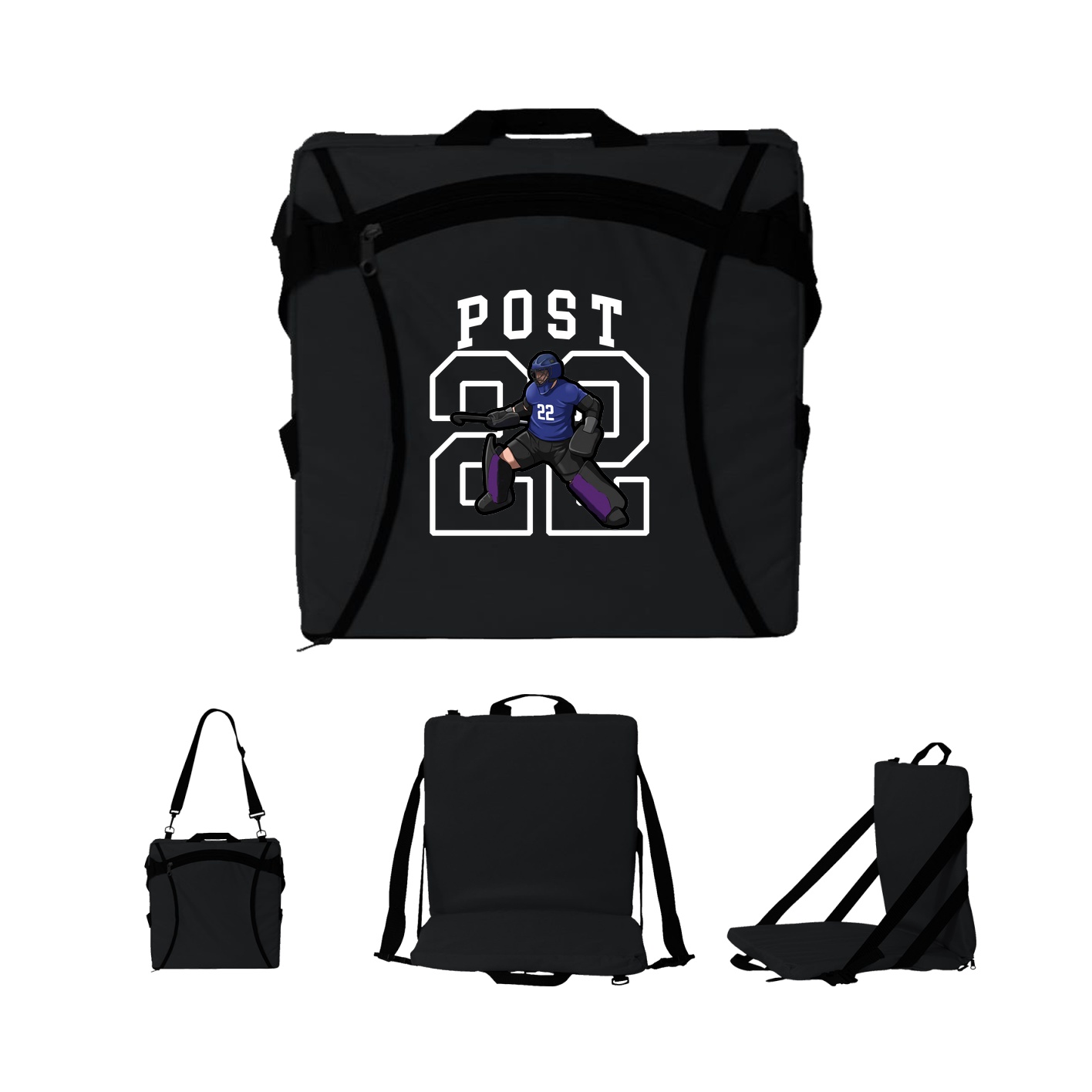 Folding Stadium Seat — Shirsey in Black