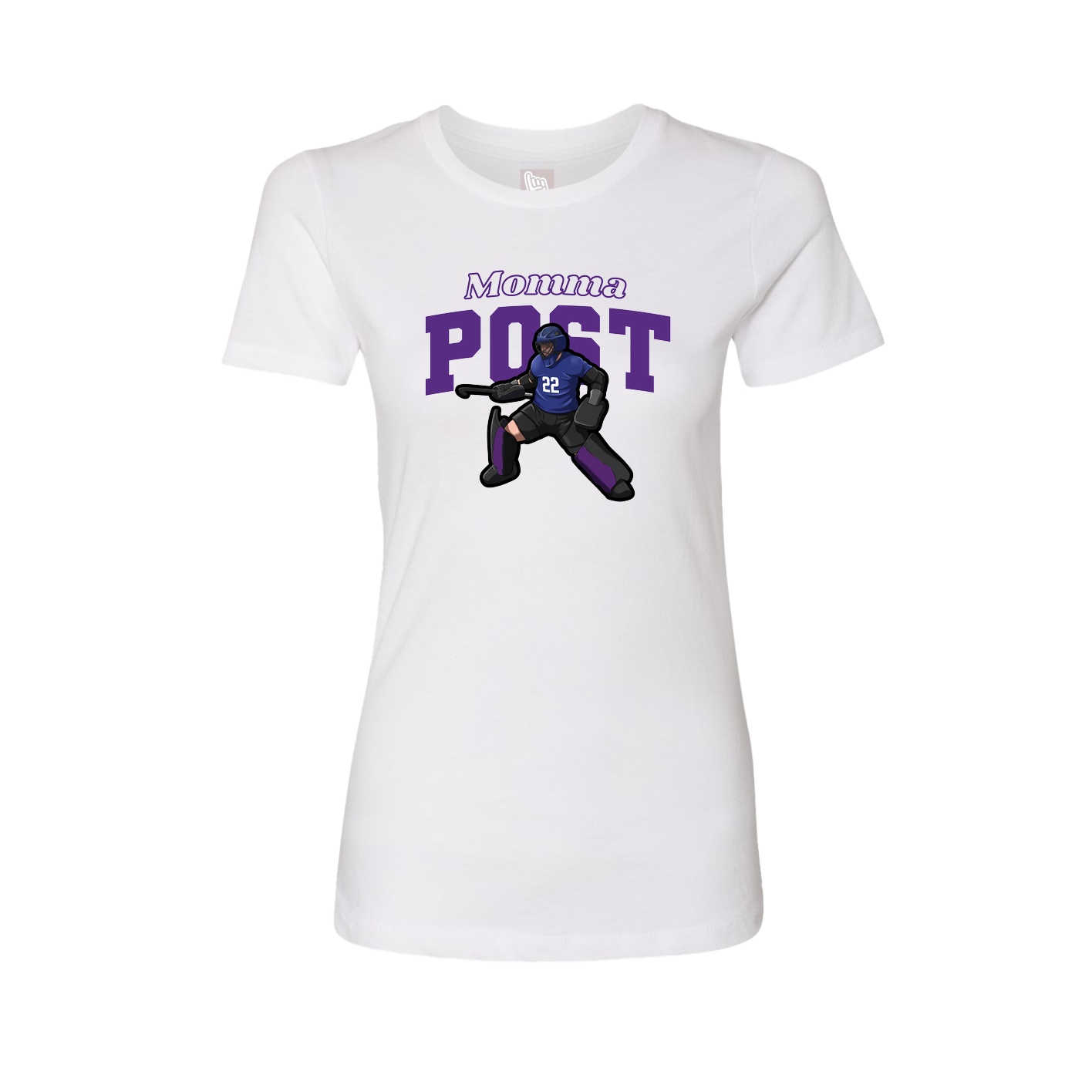 Womens Tee — Mothers Day Block in White
