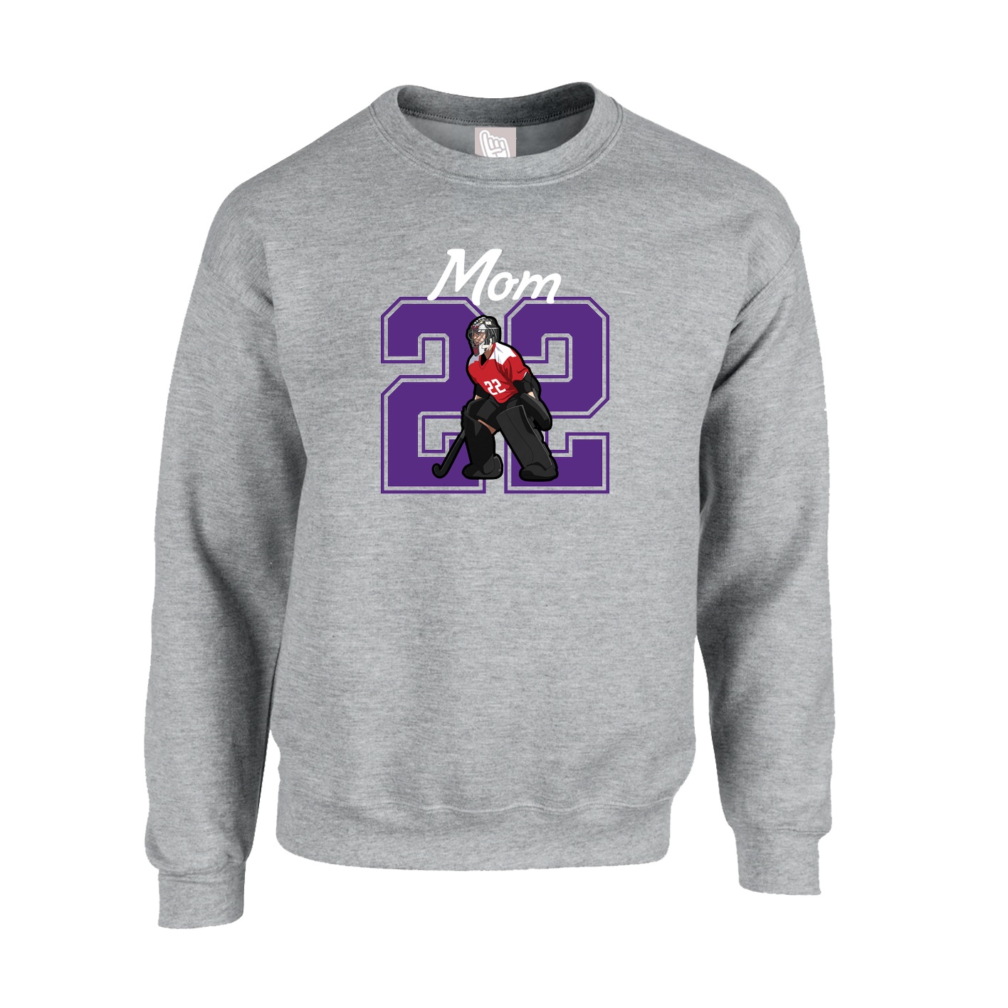 Fleece Crew — Mothers Day Shirsey in Grey