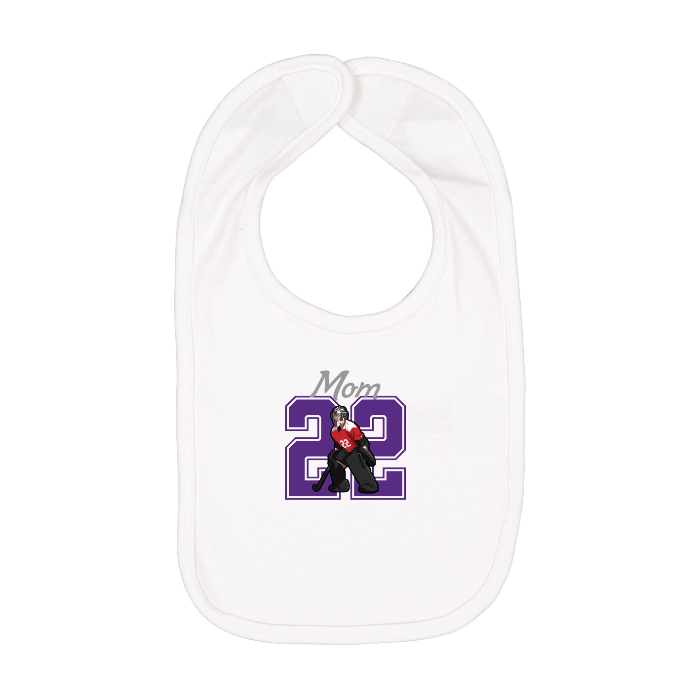 Infant Bib — Mothers Day Shirsey in White