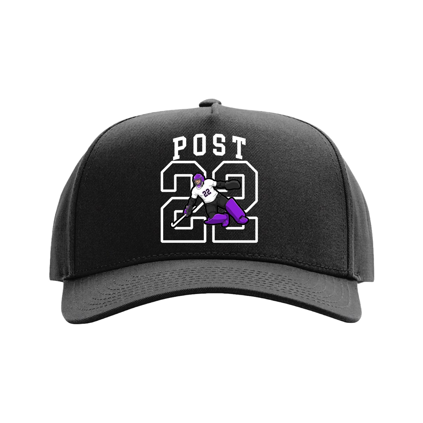 Full Fabric Five-Panel Champ Cap — Shirsey in Black