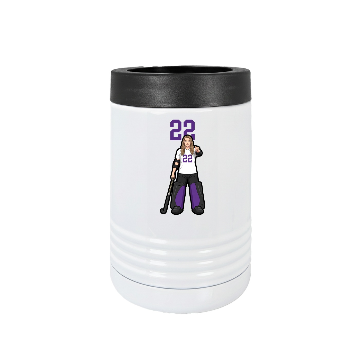 Beverage Holder — Number Top in White